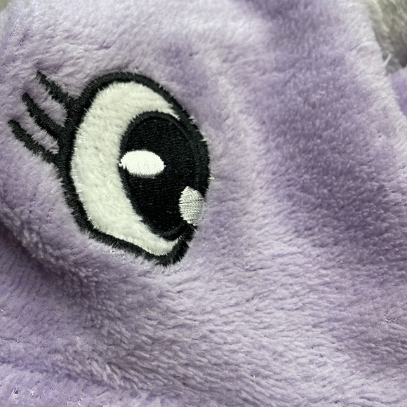 Bobbie Brooks Plush One Piece Purple Unicorn Pajamas or Costume Ladies S/M New - Picture 6 of 7